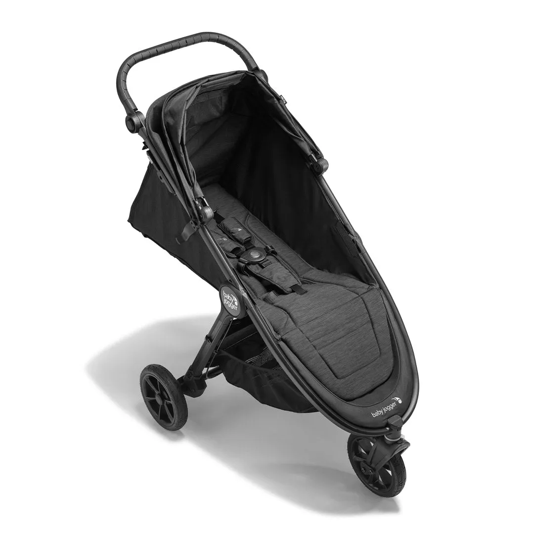 Baby Jogger City Mini GT2 Pushchair   Carry Cot Bundle - Opulent Black