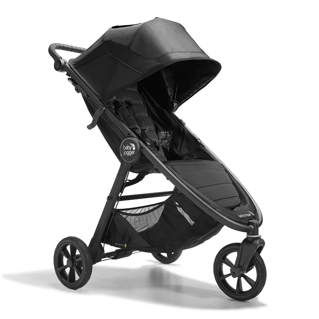 Baby Jogger City Mini GT2 Pushchair   Carry Cot Bundle - Opulent Black