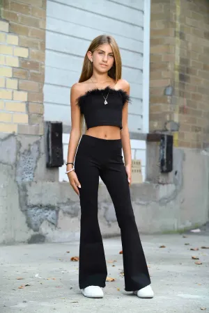 Black Christy Flare Pant