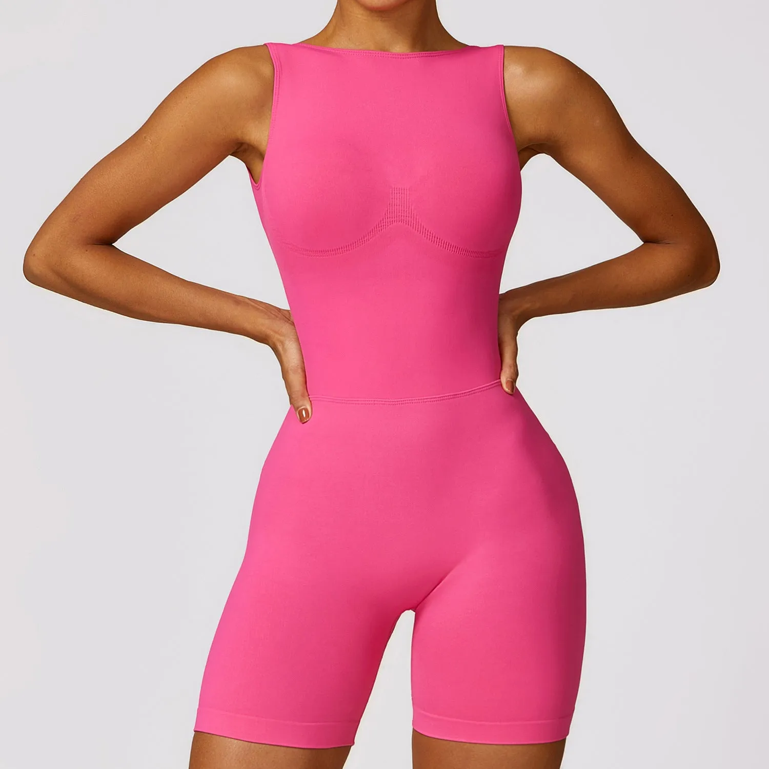 Compression Multicolor Backless Bodysuit