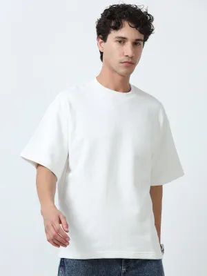 Elowen - Oversized Round neck T Shirt  - Off white