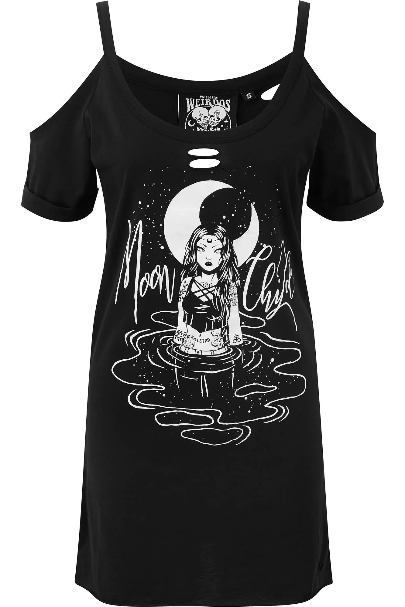 Moon Child Distress Top