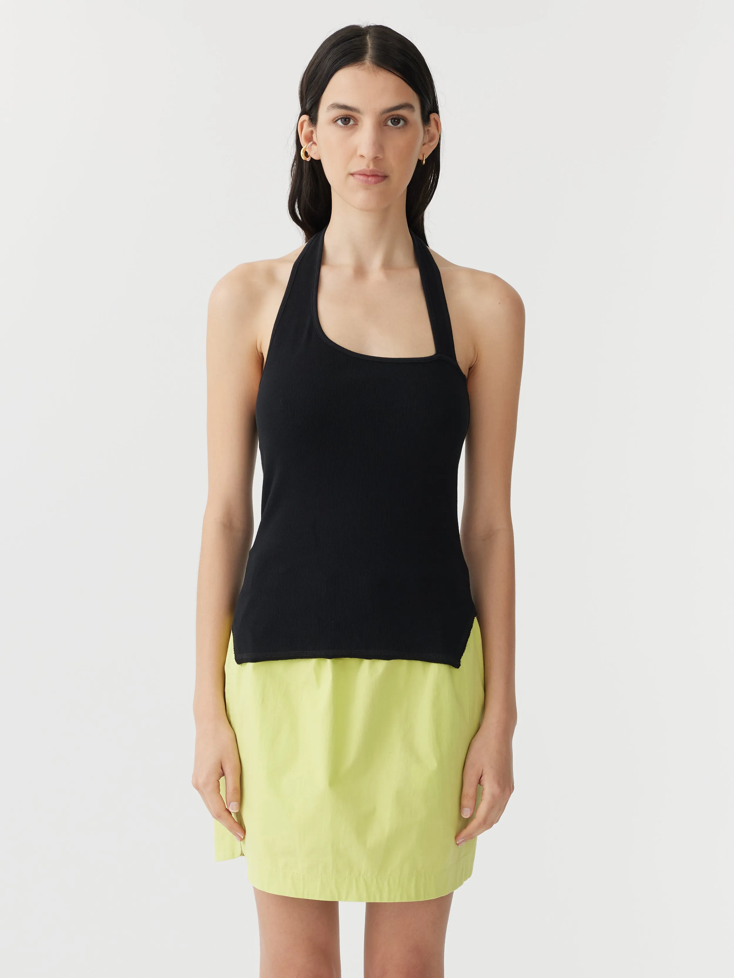 rib asymmetric halter tank