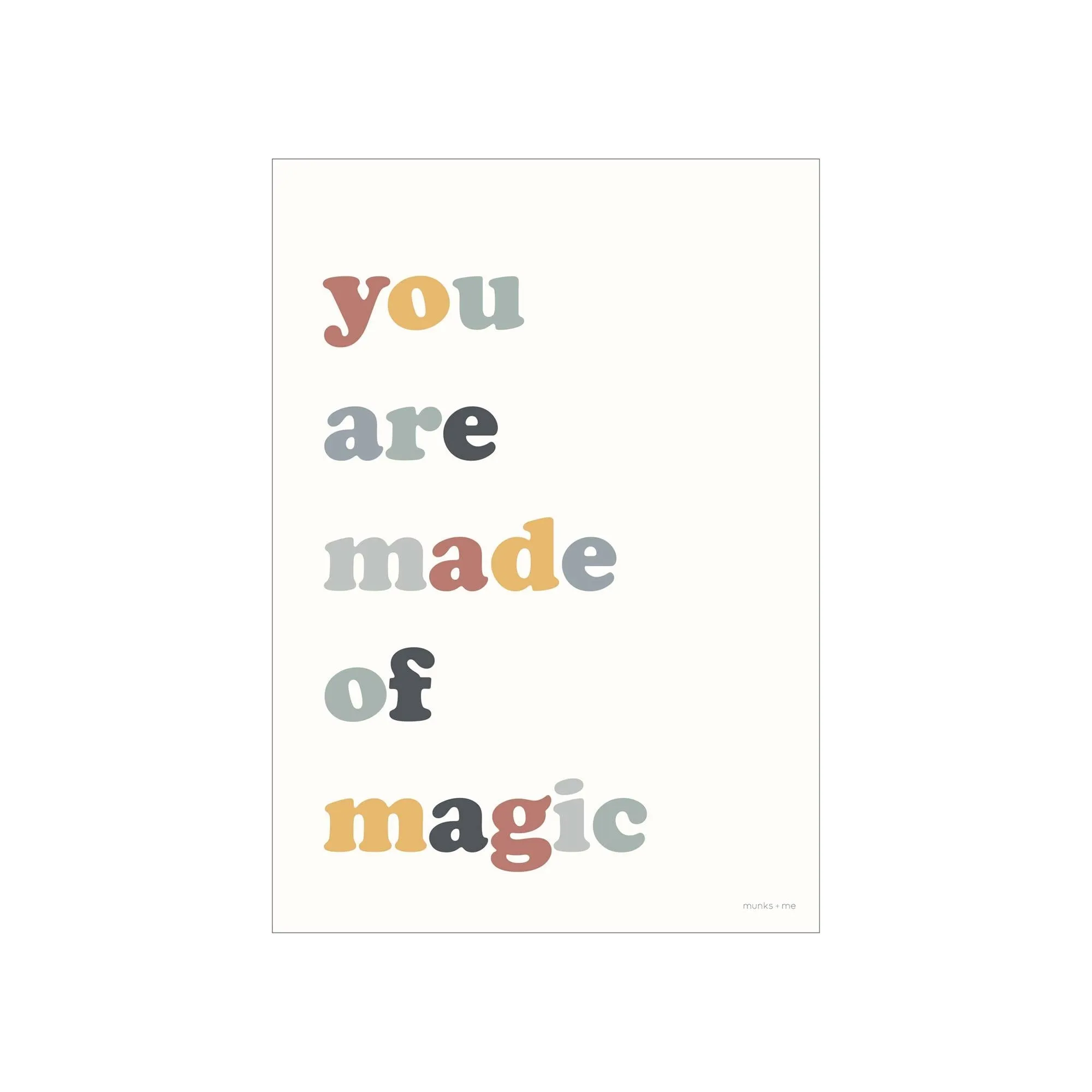 Sample Sale - You Are Made Of Magic A3 Print