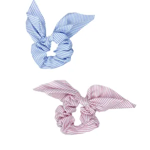 Seersucker Scrunchie Set of 2