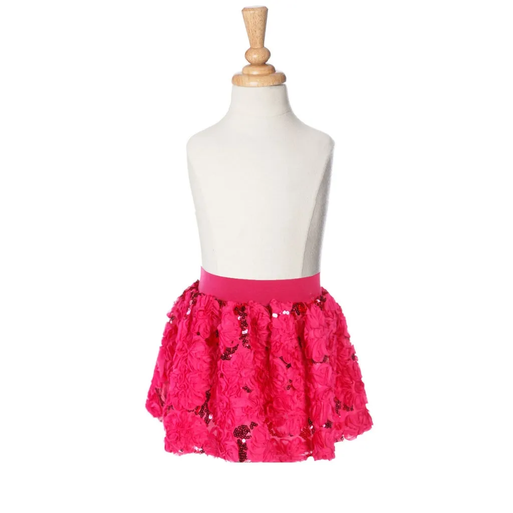 Sequin Posy Bubble Skirt