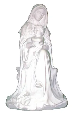 SR-74728-W Madonna & Child in White 6"