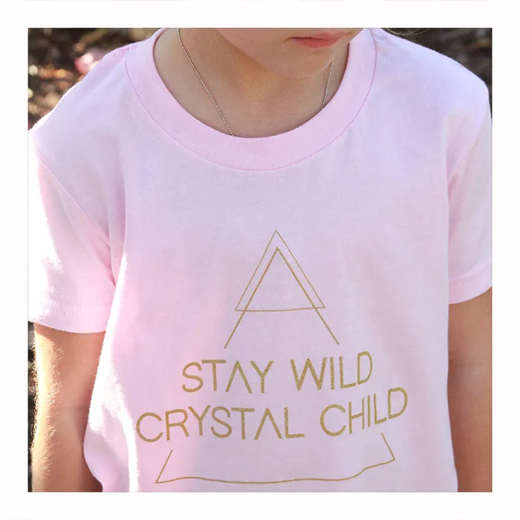 Stay Wild Crystal Child - Kids T-Shirt