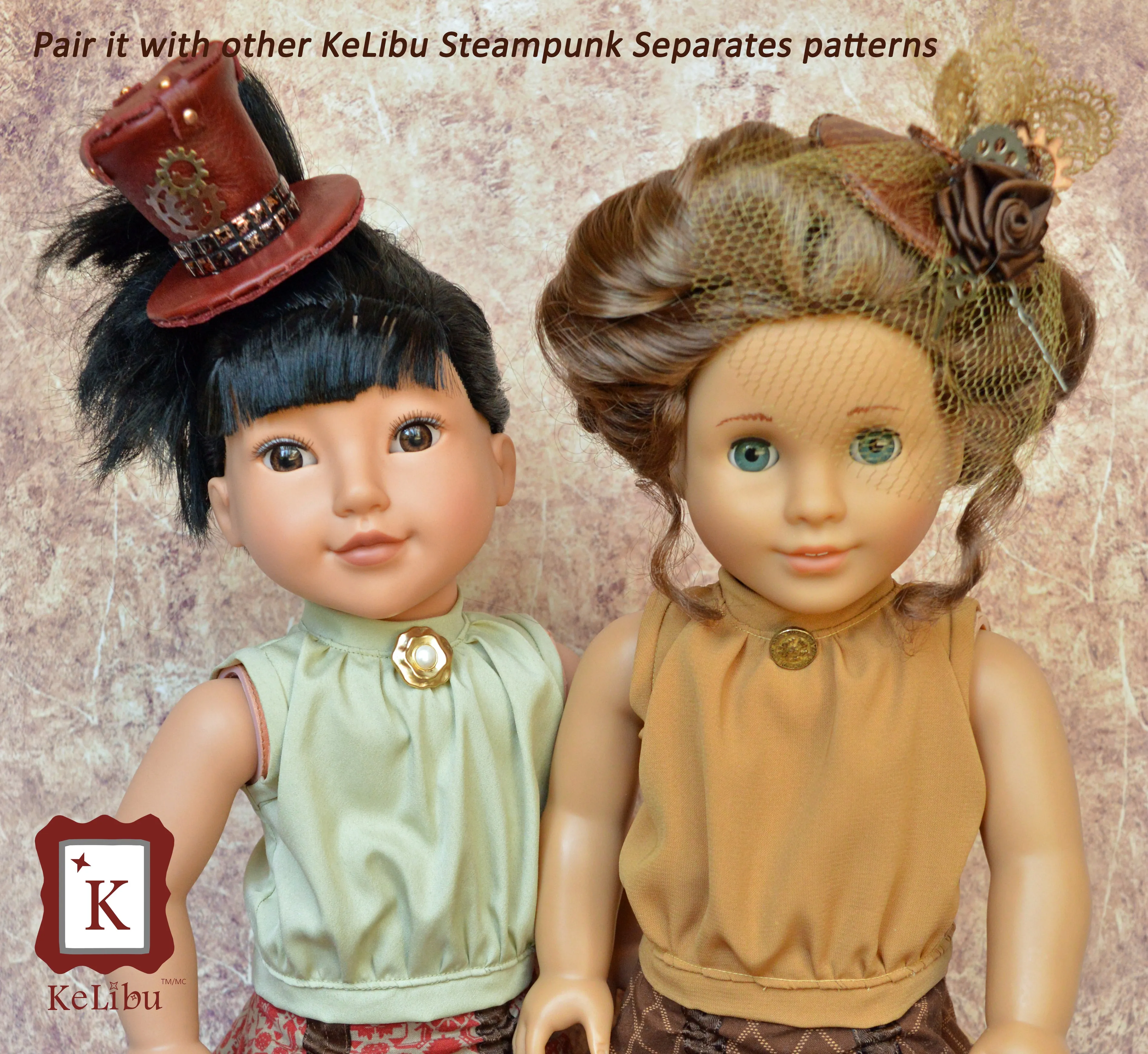 Steampunk Separates Bundle 18 Inch Doll Sewing Pattern