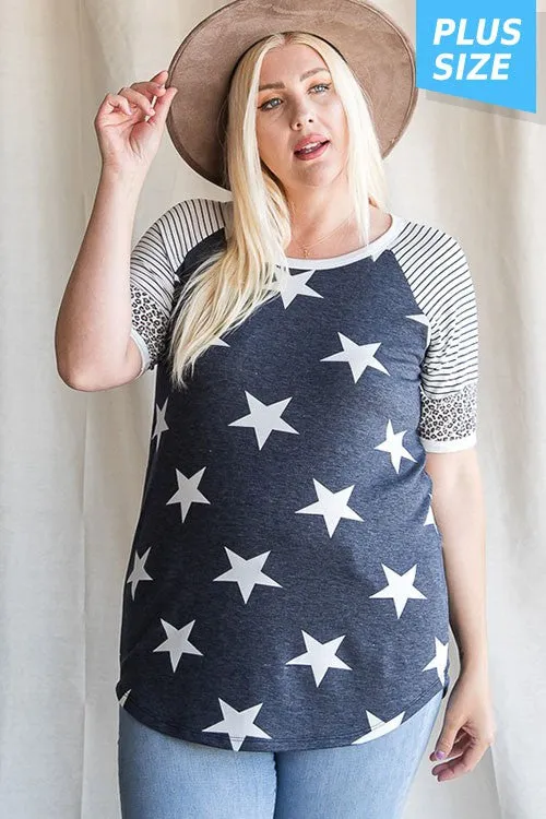 Stripe Star Top