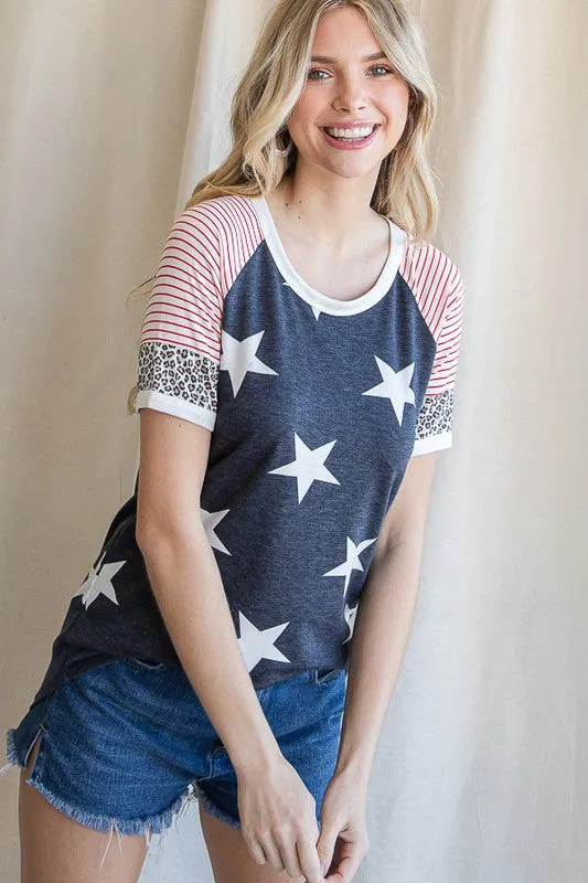 Stripe Star Top