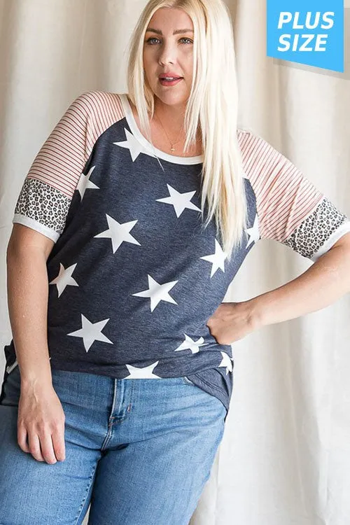 Stripe Star Top