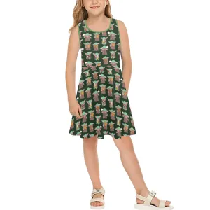 The Child Girl's Sleeveless Sundress